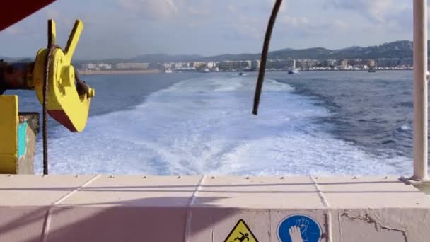 En el ferry de ibiza a formentera — Vídeos de Stock