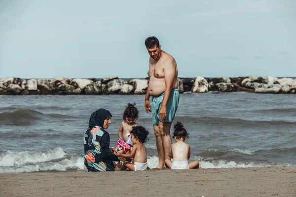 Une journée à la plage en Italie — Photo