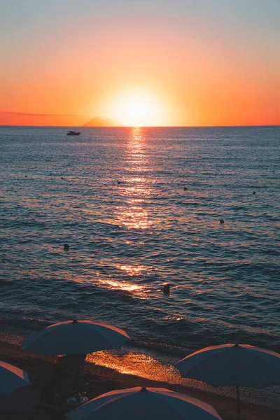 Tropea, İtalya 'da Günbatımı