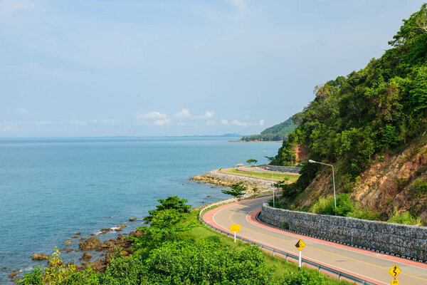 Nang Phaya Hill Scenic Point in day time , Famous tourist attraction at Chantaburi,Thailand.