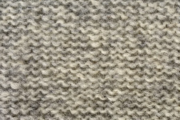Knitted gray background. The texture of the knitted fabric. Stock Photo
