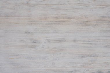 Beyaz desenli ahşap arka plan. Yukarıdan görüntüle.