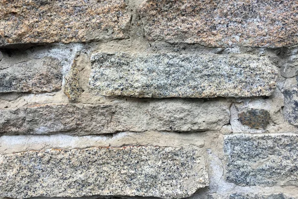 Parte Una Vieja Pared Piedra Para Fondo Textura —  Fotos de Stock