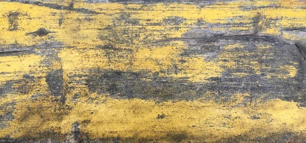 Die Oberfläche Der Alten Holzstruktur Gelb Gestrichen Kann Als Hintergrund — Stockfoto