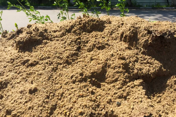 Feiner Flusssand Für Den Bau — Stockfoto