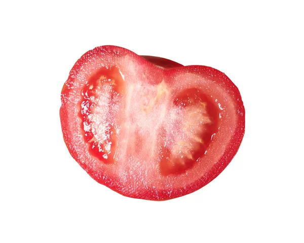 Isolated Tomato Half Sliced Tomato Isolated White Background — Stock Photo, Image
