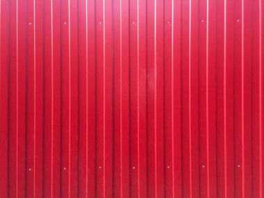 Yeni kırmızı metal çit. Arka plan ve doku.