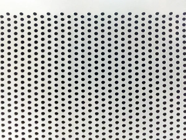 Chapa Perforada Metal Gris Plástico Con Orificios Redondos Fondo Textura — Foto de Stock