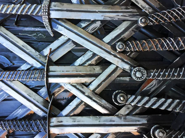 Espadas Lâminas Antigas Metal Fundo Interessante Textura — Fotografia de Stock