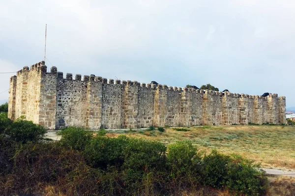 Antiguo Edificio Piedra Natural Entre Plantas Hierba Árboles — Foto de Stock