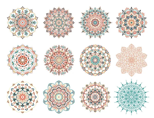 Colección de elementos de diseño de Vector de Mandala — Archivo Imágenes Vectoriales