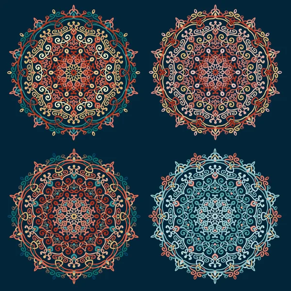 Mandala Vector Design Elements collectie — Stockvector