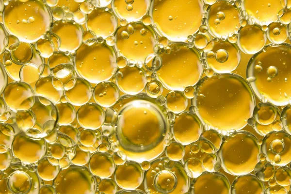 Золотой Желтый Пузырь Масло Абстрактный Фон — стоковое фото