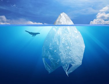 plastik torba buzdağı yunus, çevre kirliliği ile