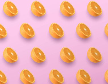 Turuncu arka plan deseni dilimlenmiş