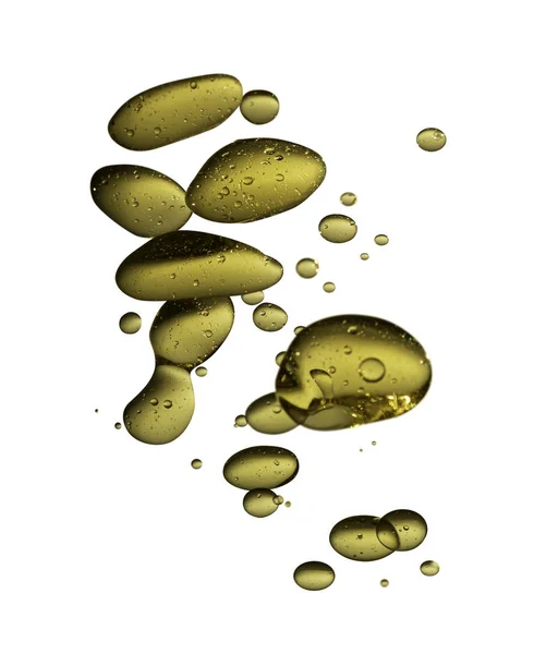 Golden Yellow Bubble Oil Abstract Background — Stock Photo, Image