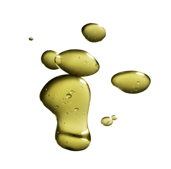 Golden Yellow Bubble Oil Abstract Background — Stock Photo, Image