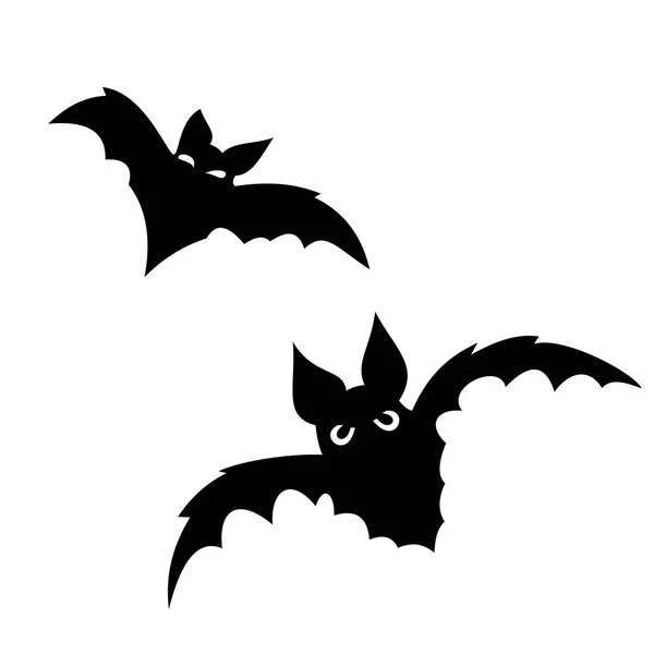 Halloween-Ikonen: dünnes monochromes Icon-Set, schwarz-weißes Set. Gruseliges und lustiges Klappgesicht, Fledermaus, Schriftzug. — Stockvektor