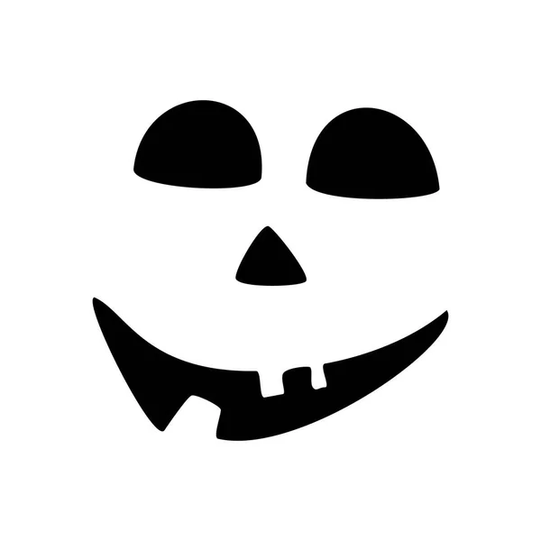 Halloween iconen: dunne monochroom icon set, zwart-wit Kit. Griezelig en grappig Jack gezicht, vleermuis, belettering. — Stockvector