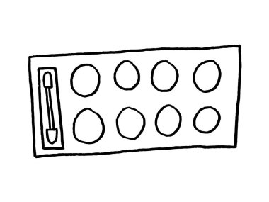 Güzellik kozmetik makyaj. Ruj, maskara, kirpik. Vektör yazısı. Kirlilik sorununun kavramı. Plastik nesnelerin görüntüsü.