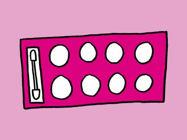 Güzellik Glamour kozmetik makyaj. Ruj, maskara, kirpik. El yazısı yazı. Kirlilik sorununun kavramı. Plastik nesnelerin görüntüsü.