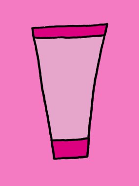 Güzellik Glamour kozmetik makyaj. Ruj, maskara, kirpik. El yazısı yazı. Kirlilik sorununun kavramı. Plastik nesnelerin görüntüsü.