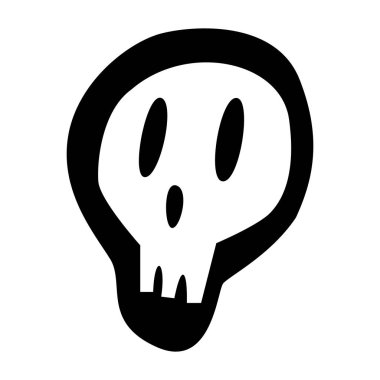 Cadılar Bayramı simgeleri: ince tek renkli simge seti, siyah ve beyaz kiti. Ürpertici ve komik Jack yüz, yarasa, yazı.