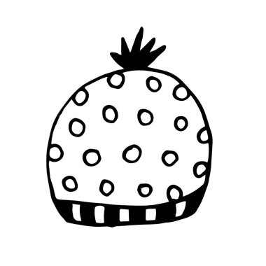 el çizilmiş Happy New Year font lettering caligraphy. Vektör arka ve beyaz basit illüstrasyon