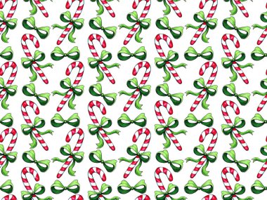 Noel zencefilli çörek dikişsiz desen. Renkli arka planda zencefilli kurabiyeler. Suluboya illüstrasyon. Duvar kağıdı için Sevimli Xmas arka plan, hediye kağıdı, desen dolgular, tekstil, tebrik kartları