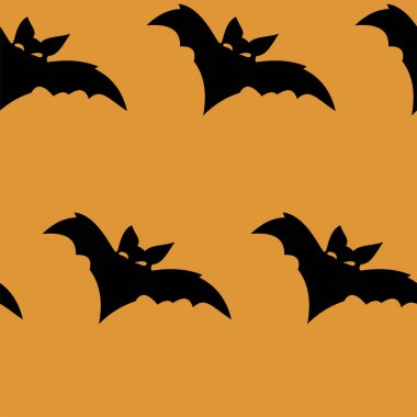 Cadılar Bayramı oyma jak ı ile dikişsiz desen siyah arka plan üzerinde siluetler yüzleri. Not defteri dijital kağıt, tekstil baskı, sayfa dolgu için kullanılabilir. Vektör çizimi