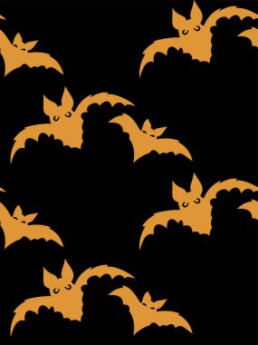 Cadılar Bayramı oyma jak ı ile dikişsiz desen siyah arka plan üzerinde siluetler yüzleri. Not defteri dijital kağıt, tekstil baskı, sayfa dolgu için kullanılabilir. Vektör çizimi