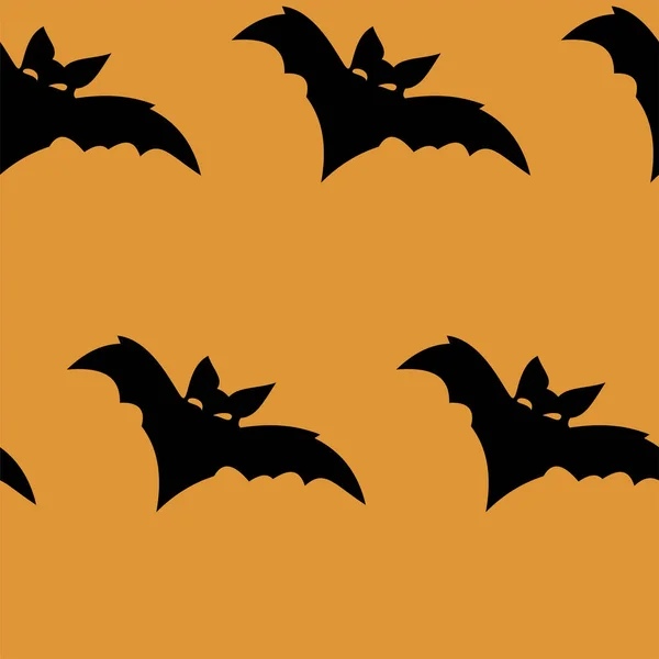 Бесшовный рисунок с вырезанными на Хэллоуин силуэтами на черном фоне. Может использоваться для цифровой бумаги, текстильной печати, заполнения страниц. Векторная иллюстрация — стоковый вектор