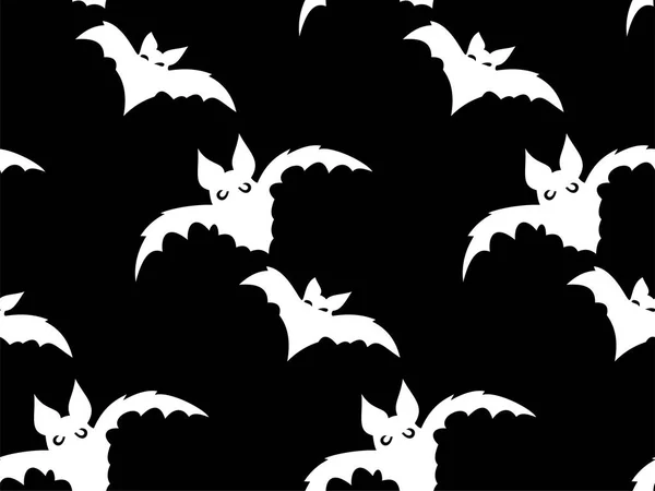 Nahtloses Muster mit zu Halloween geschnitzten Jack Faces Silhouetten auf schwarzem Hintergrund. kann für Sammelalbum digitales Papier, Textildruck, Seite füllen verwendet werden. Vektorillustration — Stockvektor