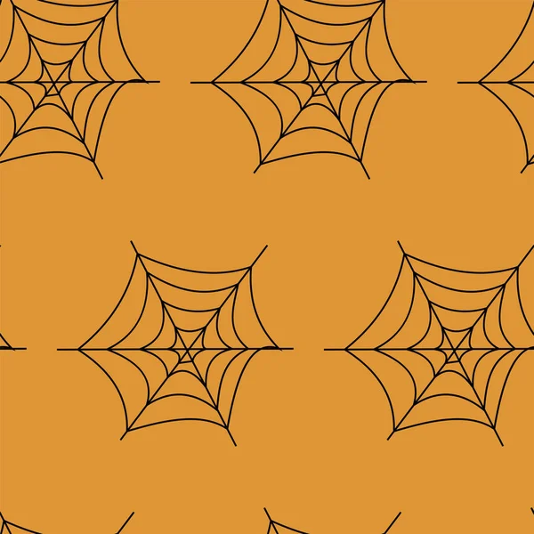 Patrón sin costuras con calabazas de halloween araña web zombie. Puede ser utilizado para scrapbook papel digital, impresión textil, relleno de página. Ilustración vectorial — Archivo Imágenes Vectoriales