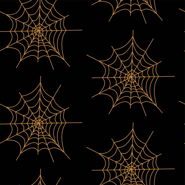 Patrón sin costuras con calabazas de halloween araña web zombie. Puede ser utilizado para scrapbook papel digital, impresión textil, relleno de página. Ilustración vectorial — Archivo Imágenes Vectoriales