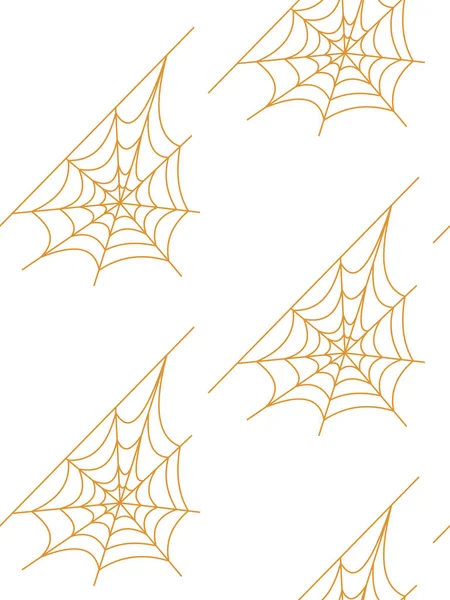 Nahtloses Muster mit Halloween-Kürbissen Spinnennetzzombie. kann für Sammelalbum digitales Papier, Textildruck, Seite füllen verwendet werden. Vektorillustration — Stockvektor
