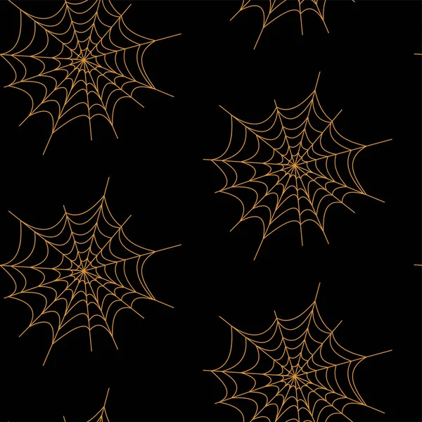 Patrón sin costuras con calabazas de halloween araña web zombie. Puede ser utilizado para scrapbook papel digital, impresión textil, relleno de página. Ilustración vectorial — Vector de stock