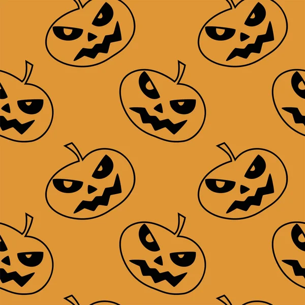 Zökkenőmentes mintázat halloween tök pókháló zombi. Használható Scrapbook digitális papír, textil Print, oldal kitöltése. Vektoros illusztráció — Stock Vector