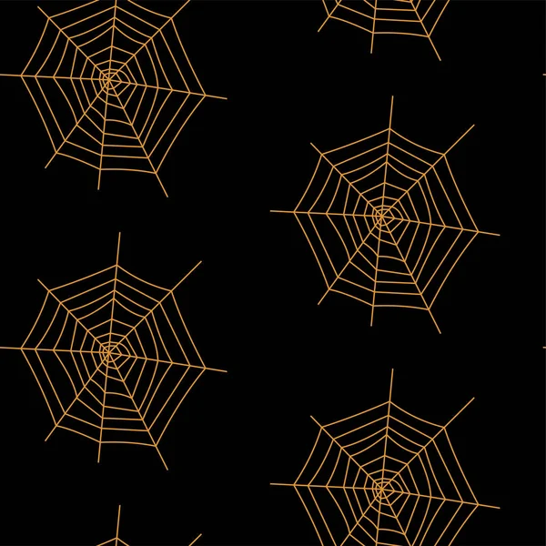 Patrón sin costuras con calabazas de halloween araña web zombie. Puede ser utilizado para scrapbook papel digital, impresión textil, relleno de página. Ilustración vectorial — Archivo Imágenes Vectoriales