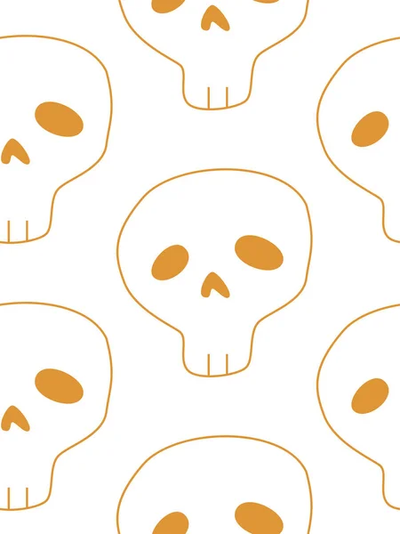 Vector šťastný Halloween bezproblémový, klasický balíček ikon, čmáranice prvek pro Halloween design. Množina Halloweenské siluety. Černobílá — Stockový vektor