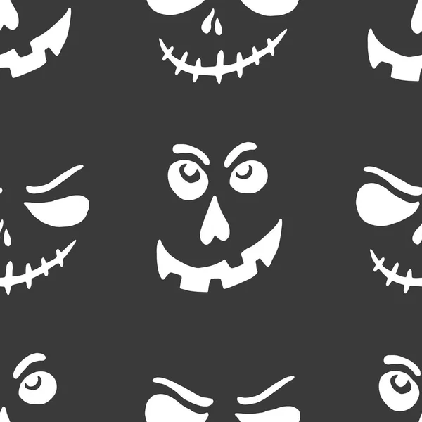 Nagy Halloween gyűjtemény denevér, sütőtök, boszorkány, szellem, ijesztő faceelement a design, vektoros illusztráció — Stock Vector