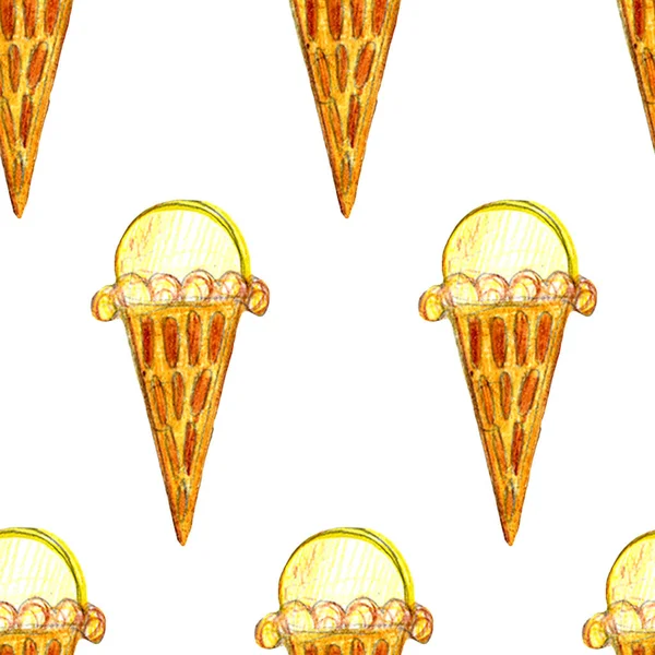Aquarell Skizze Set von frisch gebackenen Süßigkeiten Croissant Gebäck. Marmelade, Eis, Kuchen, Kuchen, Backwaren. Guten Morgen, Feiertag, Feier — Stockfoto