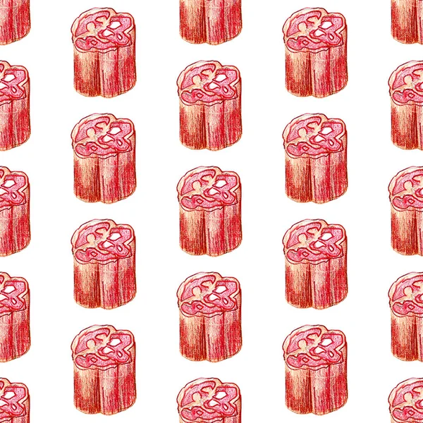 Coleção de ícones de café da manhã inglês clássico com pão de presunto de queijo beacon e ovos abstratos retro isolado mão desenhada ilustração aquarela — Fotografia de Stock