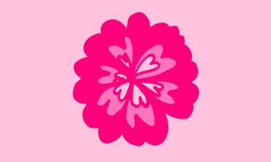 Kır çiçeklerinin el çizimi vektör çizimi