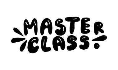 Çevrimiçi ana sınıf için el yazısı vektör tipografisi