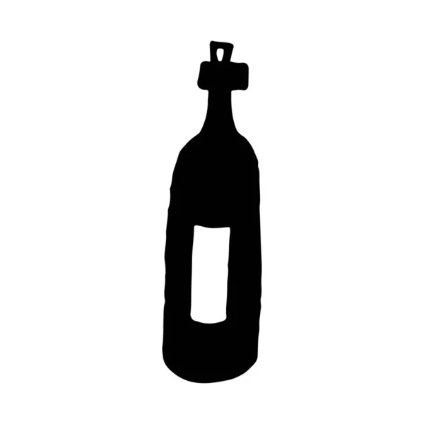 Рука намальована Векторна ілюстрація пляшки — стоковий вектор