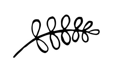 Bitkilerin el çizimi vektör çizimi