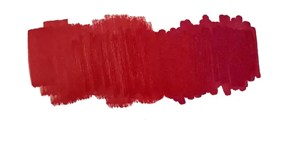 Ręcznie rysowane czerwone pociągnięcie pędzla — Zdjęcie stockowe