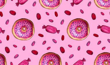 Suluboya tatlılar, kusursuz desenler.