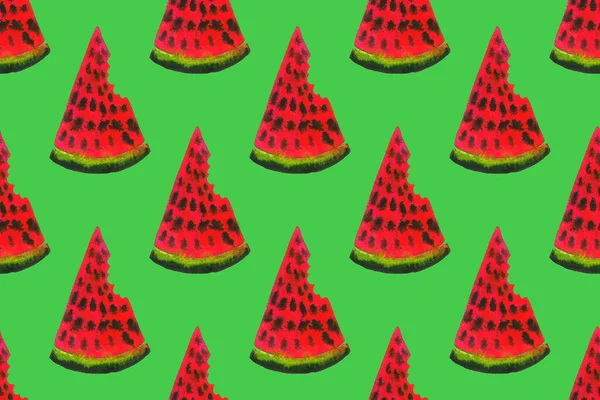 Handgezeichnete Illustration der Wassermelone — Stockfoto